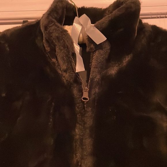 Brown faux fur vest - Picture 2 of 5